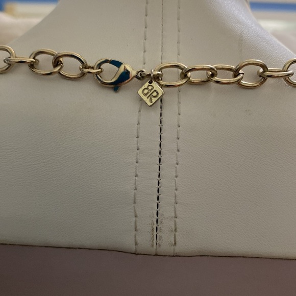 Banana Republic Gold Necklace with Pink and Clear Accents - Picture 2 of 2